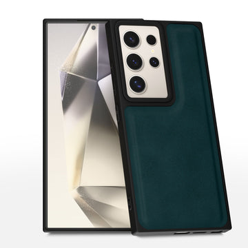 Pikkme Samsung Galaxy S24 Ultra 5G Premium Leatherback Case (Green)
