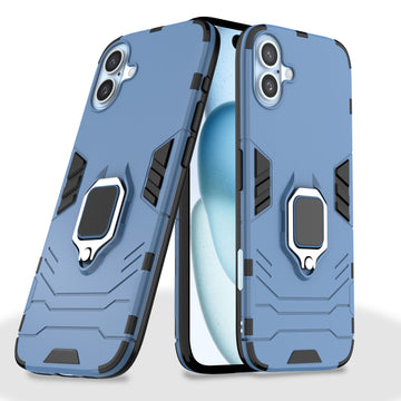 Pikkme iPhone 16 Plus D5 tough Armor Back Cover (Blue)