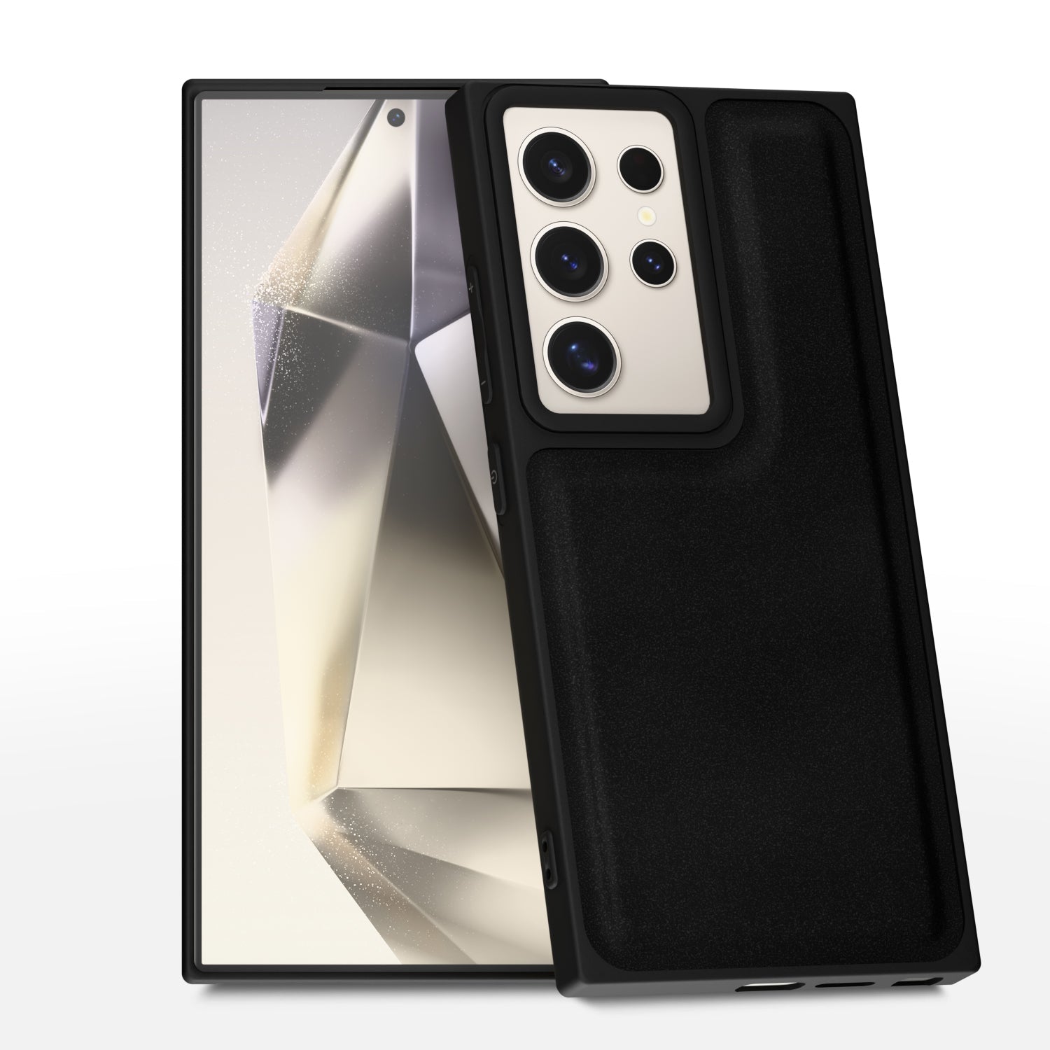 Pikkme Samsung Galaxy S24 Ultra 5G Premium Leatherback Case (Black)