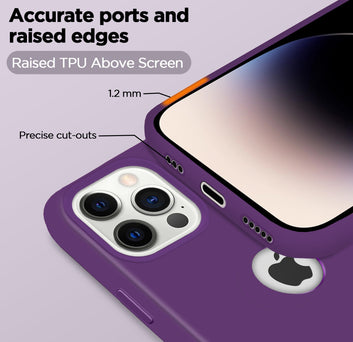 Pikkme iPhone 14 Pro Super Soft Silicone Back Case (Grape)