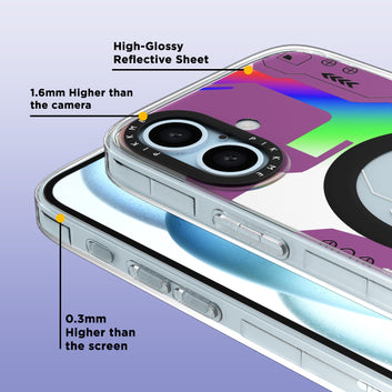 Pikkme iPhone 16 Printmagsafe Back (Pink)