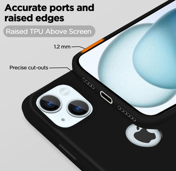 Pikkme iPhone 15 Plus Silicone Cover (Black)