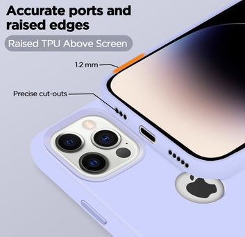 Pikkme iPhone 14 Pro Super Soft Silicone Back Case (Elegant Purple)
