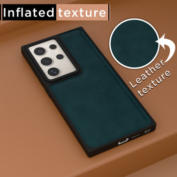 Pikkme Samsung Galaxy S24 Ultra 5G Premium Leatherback Case (Green)