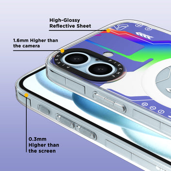 Pikkme iPhone 16 Plus Printmagsafe Back (Blue)