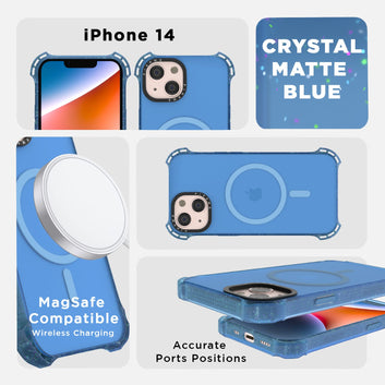 Pikkme iPhone 14 Bumpercase Back Cover (Blue)