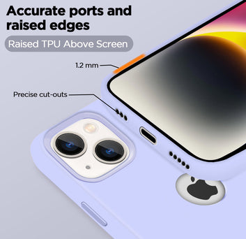 Pikkme iPhone 14 Back Cover Super Soft Silicone Back Case (Grape)