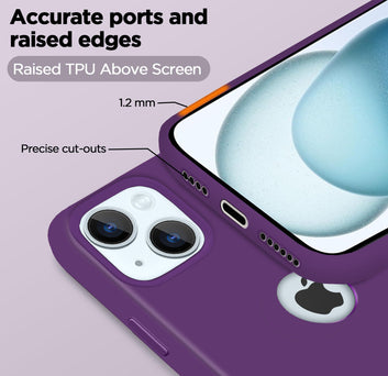 Pikkme iPhone 15 Plus Silicone Cover (Grape)