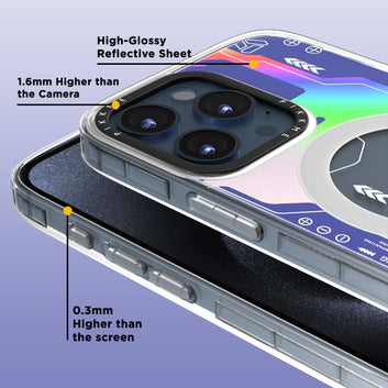 Pikkme iPhone 16 Pro Printmagsafe Back (Blue)