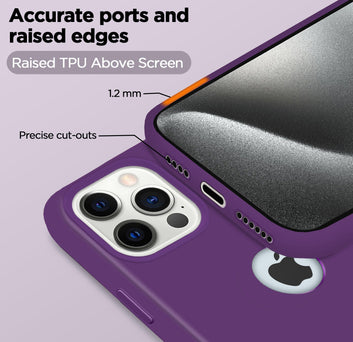 Pikkme iPhone 15 Pro Max Silicone Cover (Grape)
