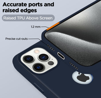 Pikkme iPhone 15 Pro Silicone Cover (Dark Blue)