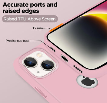 Pikkme iPhone 14 Super Soft Silicone Back Case (Rose Pink)