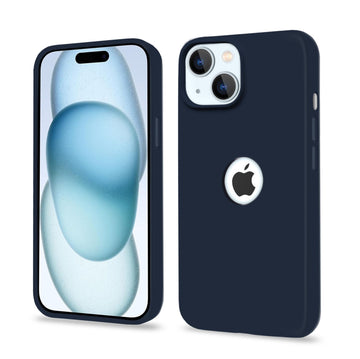 Pikkme iPhone 15 Plus Silicone Cover (Dark Blue)