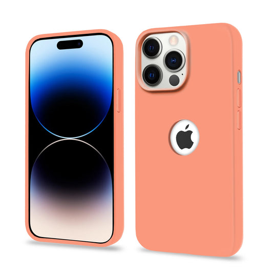 Pikkme iPhone 14 Pro Super Soft Silicone Back Case (New Peach)