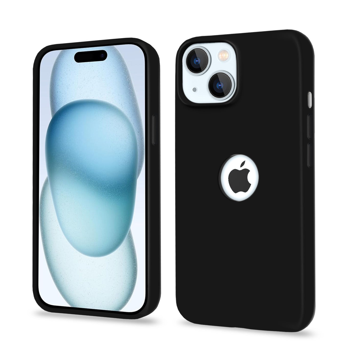 Pikkme iPhone 15 Plus Silicone Cover (Black)