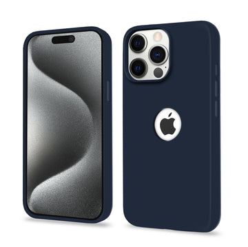 Pikkme iPhone 15 Pro Max Silicone Cover (Dark Blue)