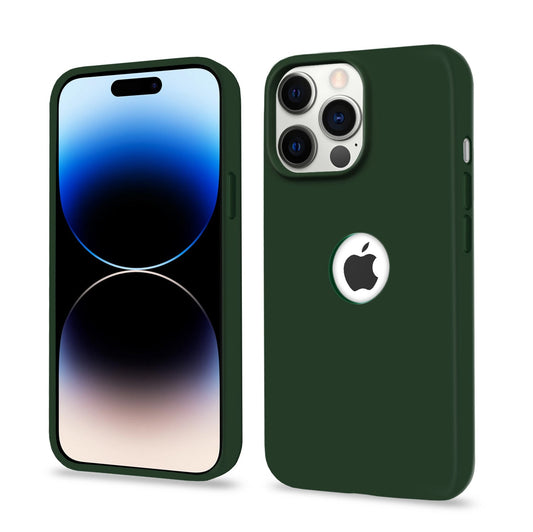 Pikkme iPhone 14 Pro Max Super Soft Silicone Back Case (Atrovirens)