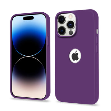 Pikkme iPhone 14 Pro Max Super Soft Silicone Back Case (Grape)