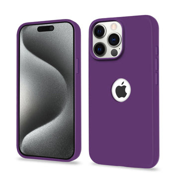 Pikkme iPhone 15 Pro Max Silicone Cover (Grape)