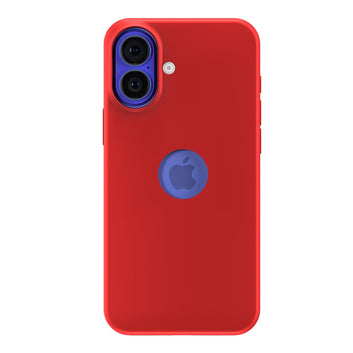 Pikkme iPhone 16 Plus Super Soft Silicone Back Cover (Red)