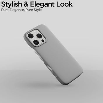 Pikkme  iPhone 16 Pro SideCut Back Cover (Grey)