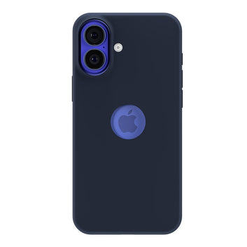 Pikkme iPhone 16 Plus Super Soft Silicone Back Cover (Dark Blue)