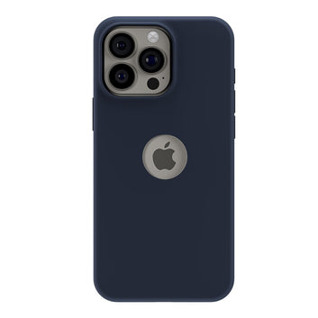 Pikkme iPhone 16 Pro Super Soft Silicone Back Cover (Dark Blue)