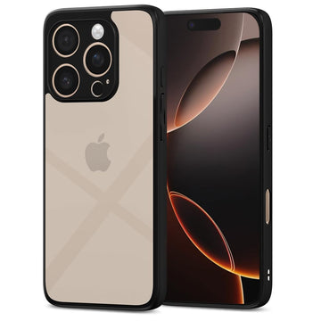 Pikkme iPhone 16 Pro Eagle 2.0 Shockproof Sleek Hybrid Armor Back Cover (Black)