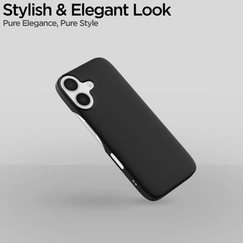 Pikkme  iPhone 16 Plus SideCut Back Cover (Black)