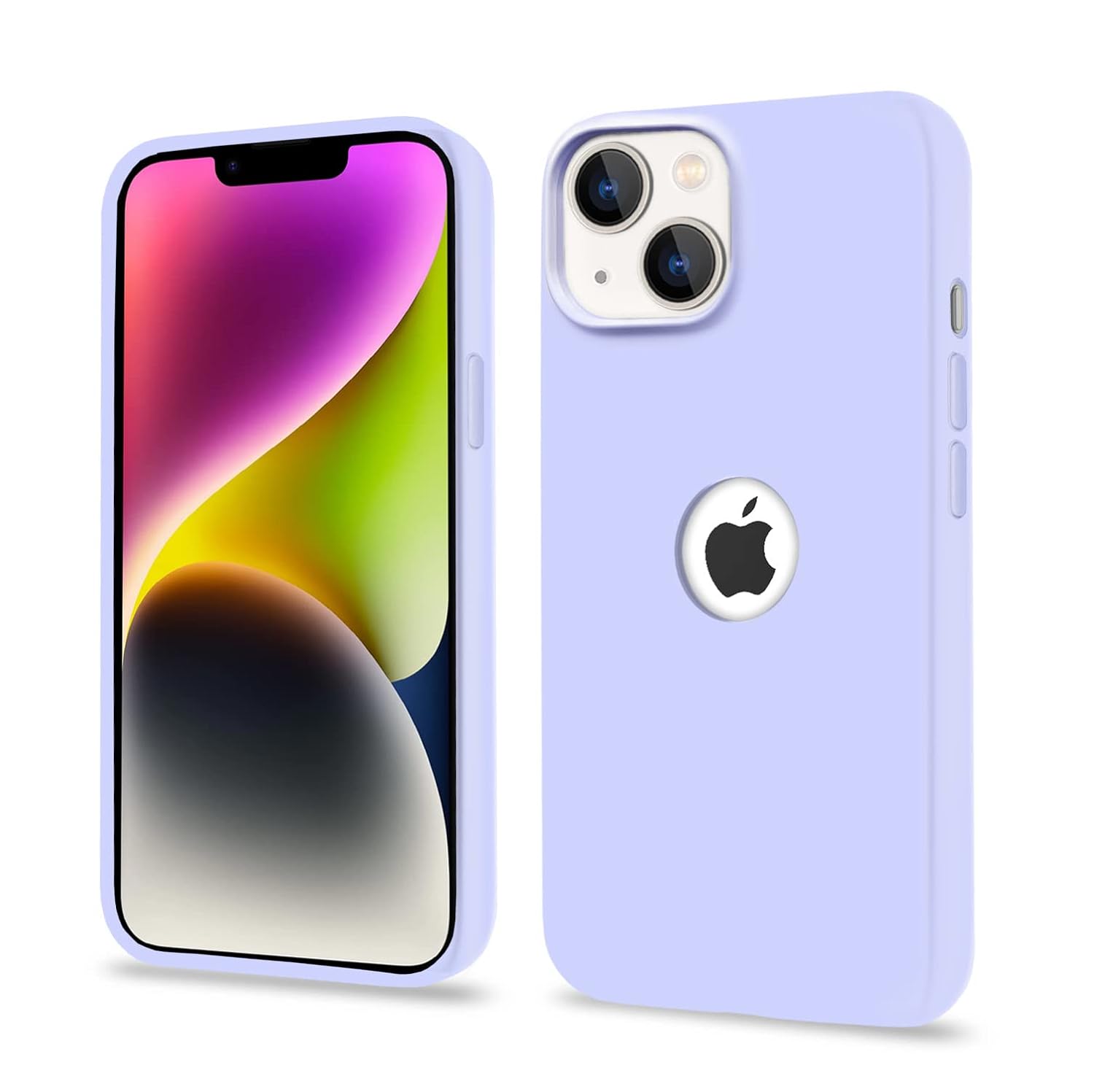 Pikkme iPhone 14 Plus Super Soft Silicone Back Cover (Elegant Purple)