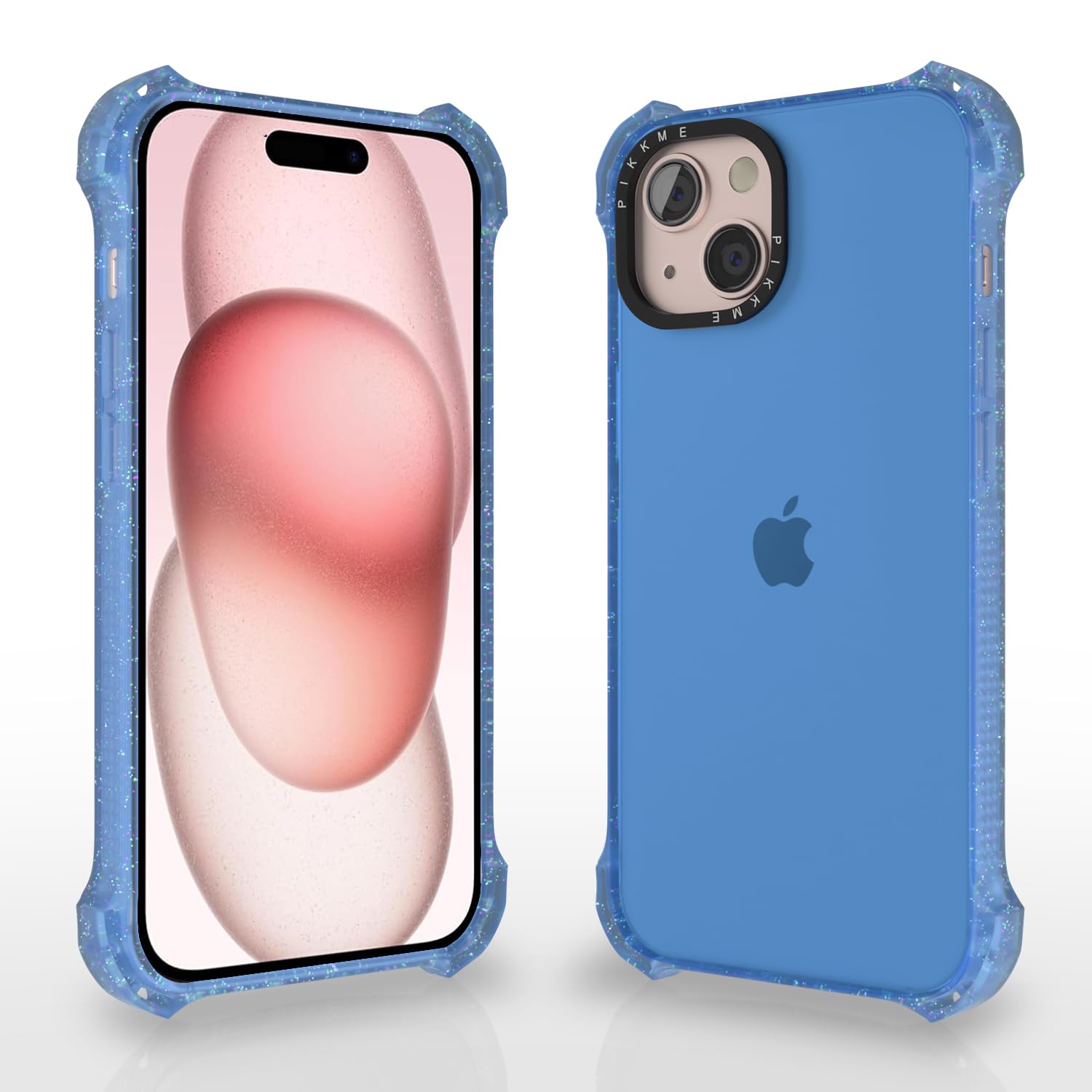 Pikkme iPhone 15 Plus Bumpercase Back Cover (Blue)