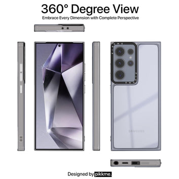 Pikkme Samsung Galaxy S24 Ultra 5G Transring Back Cover (Transparent)