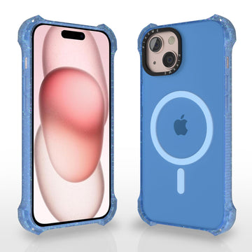 Pikkme iPhone 15 Plus Bumper Magsafe Back Cover (Blue)