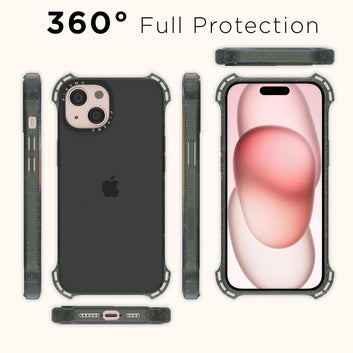 Pikkme iPhone 15 Plus Bumpercase Back Cover (Black)