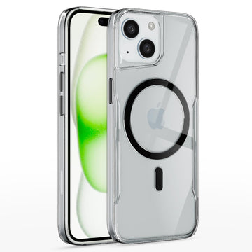 Pikkme iPhone 15 Clear Magsafe Back Cover (Transparent)