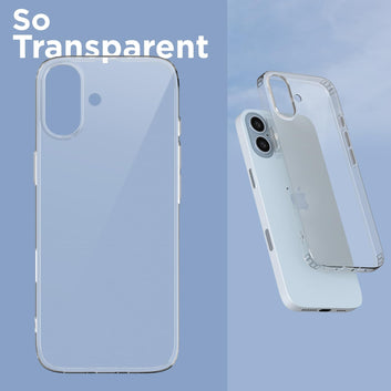 Pikkme iPhone 16 Plus Trans 2 mm Soft TPU Shockproof Back Cover (Transparent)