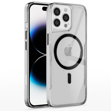 Pikkme iPhone 14 Pro Clear Magsafe Back Cover (Transparent)