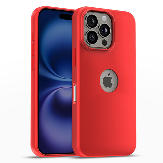 Pikkme iPhone 16 Pro Super Soft Silicone Back Cover (Red)
