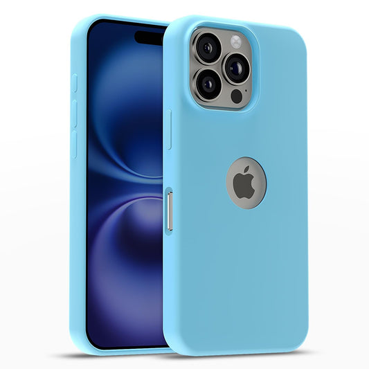 Pikkme iPhone 16 Pro Max Super Soft Silicone Back Cover (Sea Blue)