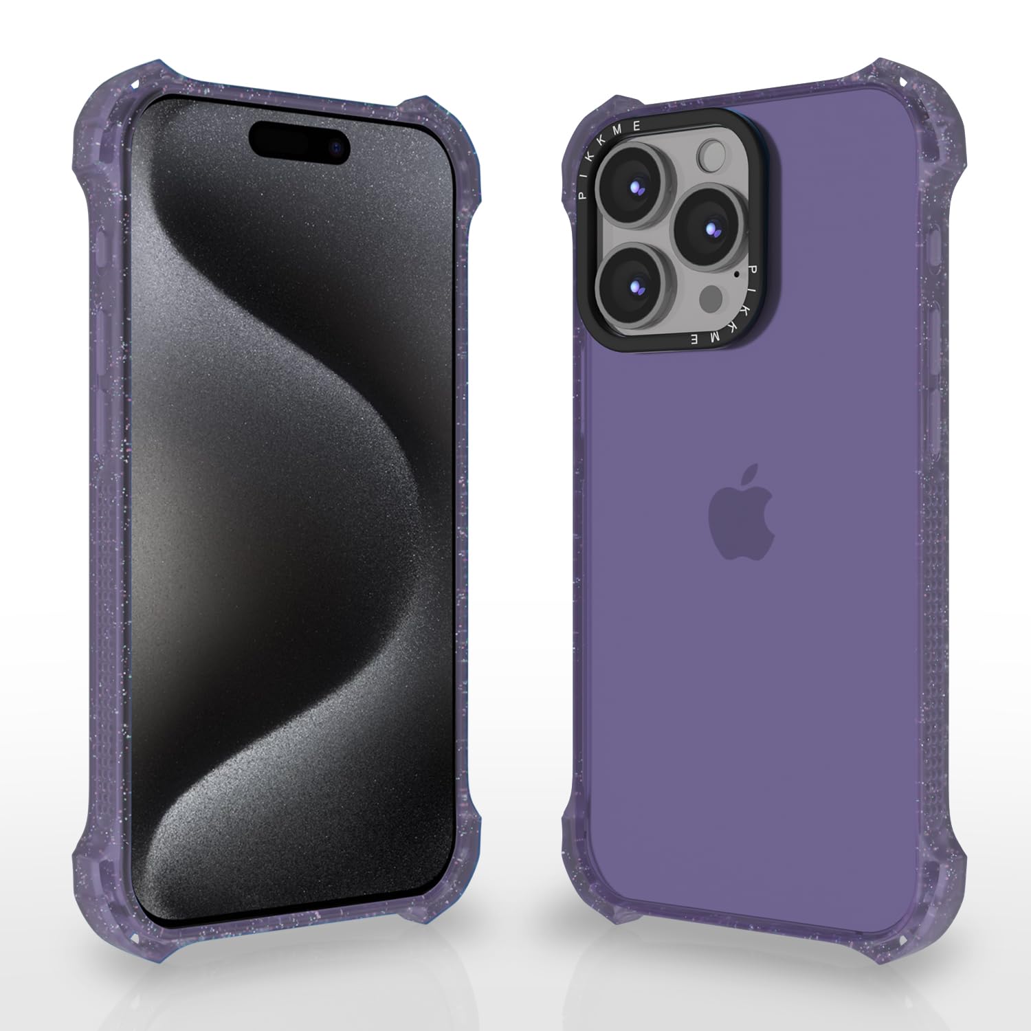 Pikkme iPhone 15 Pro Max Bumpercase Back Cover (Purple)