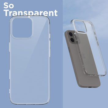 Pikkme iPhone 16 Pro Trans 2 mm Soft TPU Shockproof Back Cover (Transparent)