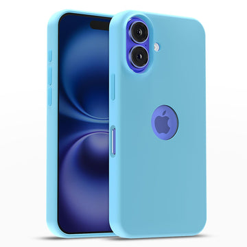 Pikkme iPhone 16 Plus Super Soft Silicone Back Cover (Sea Blue)