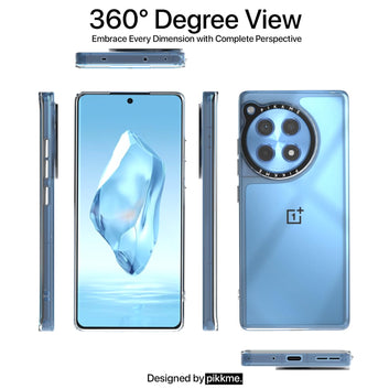 Pikkme OnePlus 12R 5G Transring Back Cover (Transparent)
