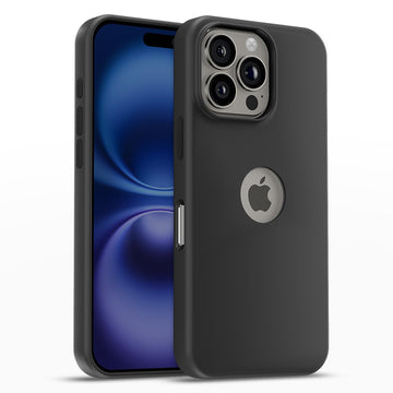 Pikkme iPhone 16 Pro Max Super Soft Silicone Back Cover (Black)