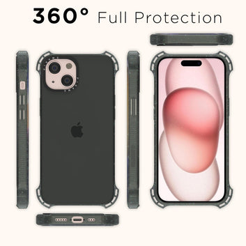 Pikkme iPhone 15 Bumpercase Back Cover (Black)