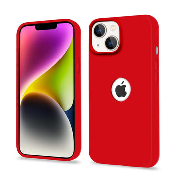 Pikkme iPhone 14 Plus Super Soft Silicone Back Cover (Red)