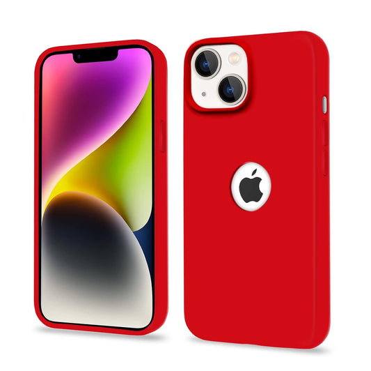 Pikkme iPhone 14 Plus Super Soft Silicone Back Cover (Red)