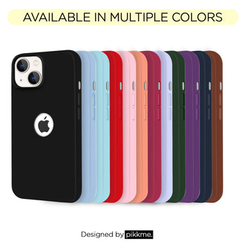 Pikkme iPhone 14 Plus Super Soft Silicone Back Cover (Black)
