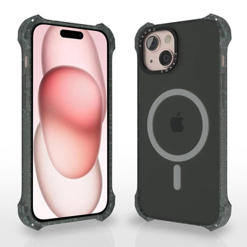 Pikkme iPhone 15 Plus Bumper Magsafe Back Cover (Black)