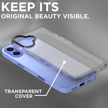 Pikkme iPhone 16 Transring Back Cover (Transparent)